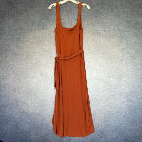 Aritzia Wilfred Midi Wrap Dress Jersey Knit NWOT - Picture 2 of 3